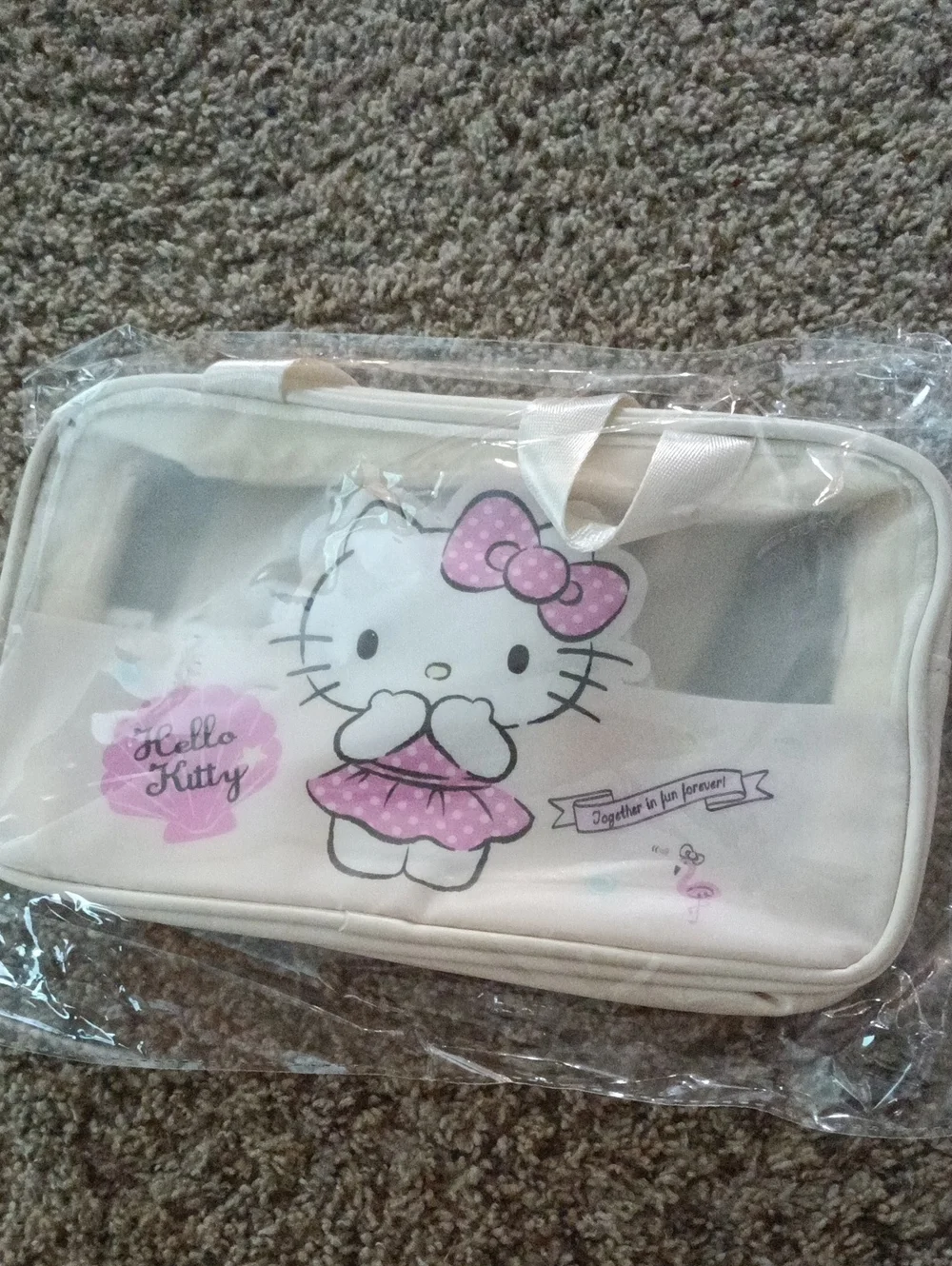 Hello Kitty Pink Kids Cosmetic & Accessory Bag